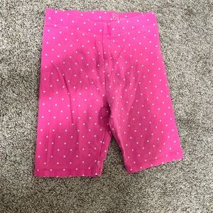 Boden Pink Polka Dot Bike Shorts